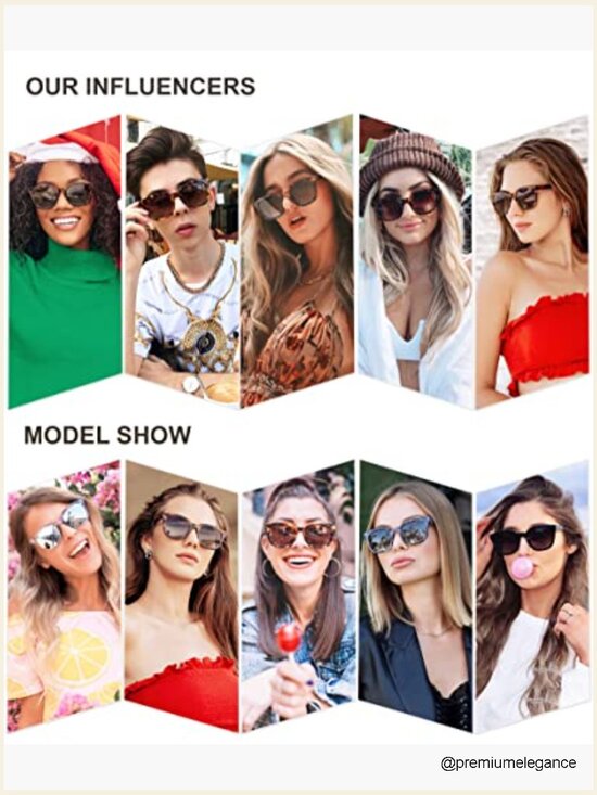 Classic Square Polarized Sunglasses Retro Trendy UV400 Sunnies main image 7